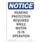 Signmission OSHA Sign, Hearing Protection Required While, 14in X 10in Rigid Plastic, 10" W, 14" H, Portrait OS-NS-P-1014-V-13407 - alternate 1